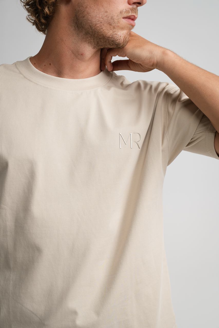 OVERSIZED TEE - Tahini Beige
