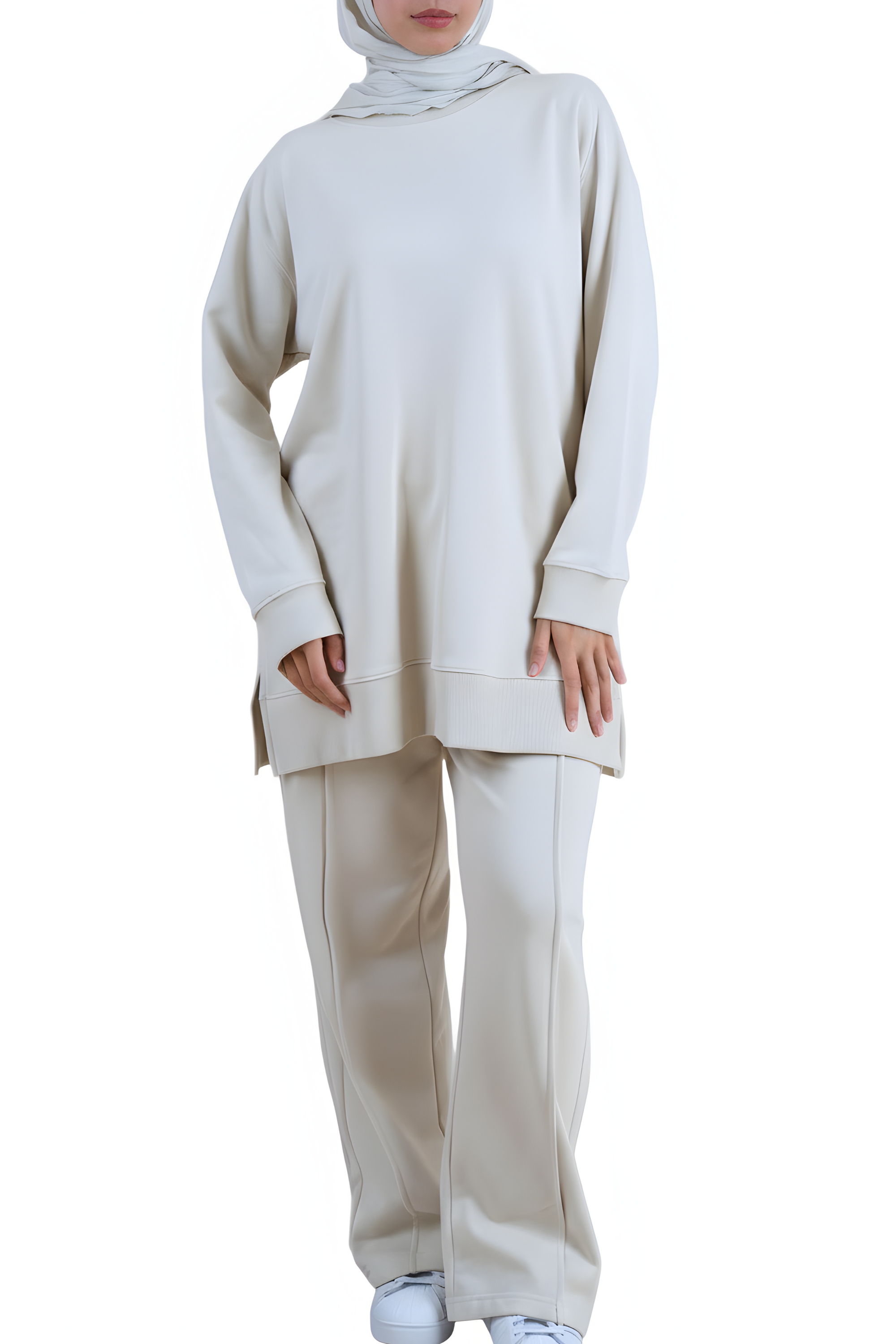 𝐖𝐎𝐌𝐄𝐍’𝐒 𝐂𝐋𝐀𝐒𝐒𝐈𝐂 𝐒𝐖𝐄𝐀𝐓𝐏𝐀𝐍𝐓𝐒 - Stone Beige