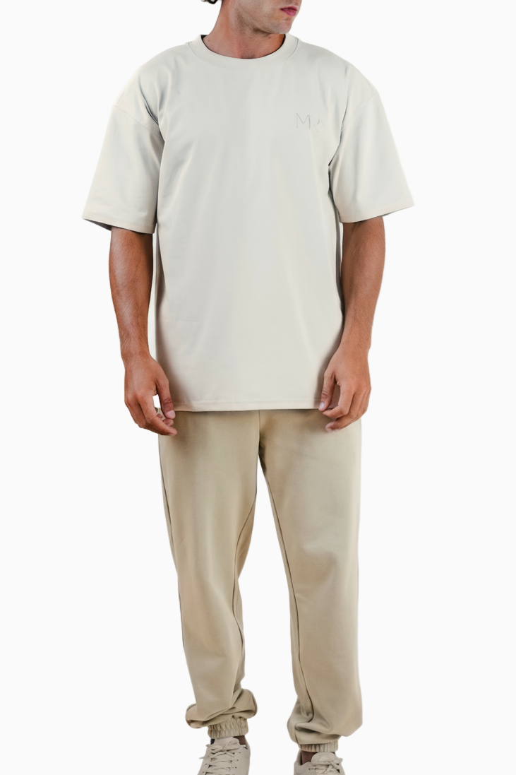 𝐎𝐕𝐄𝐑𝐒𝐈𝐙𝐄𝐃 𝐓𝐄𝐄 - Tahini Beige